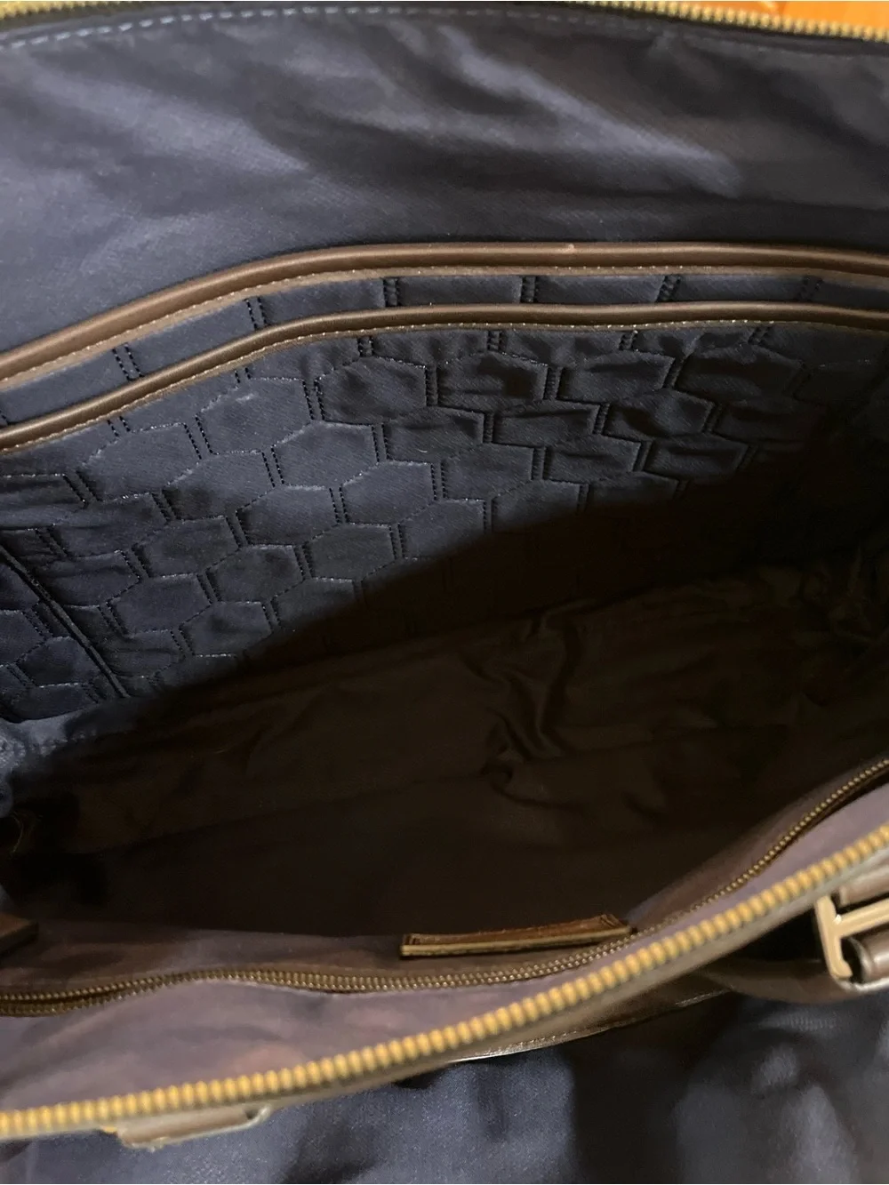 TUMI Brown Leather Briefcase Laptop Messenger/ Expandable Carry-On Shoulder Bag